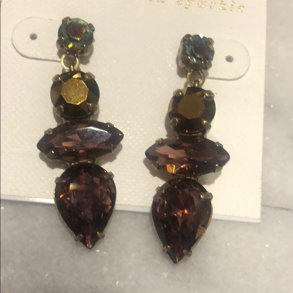 Sorrelli Bronze & Mahogany Fall Crystal Earrings - Picture 10 of 13